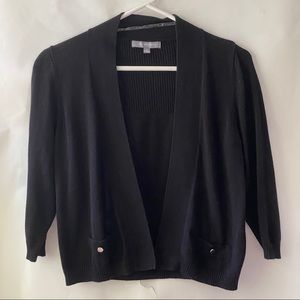 New York Collection 3/4 Sleeve Cardigan Size S